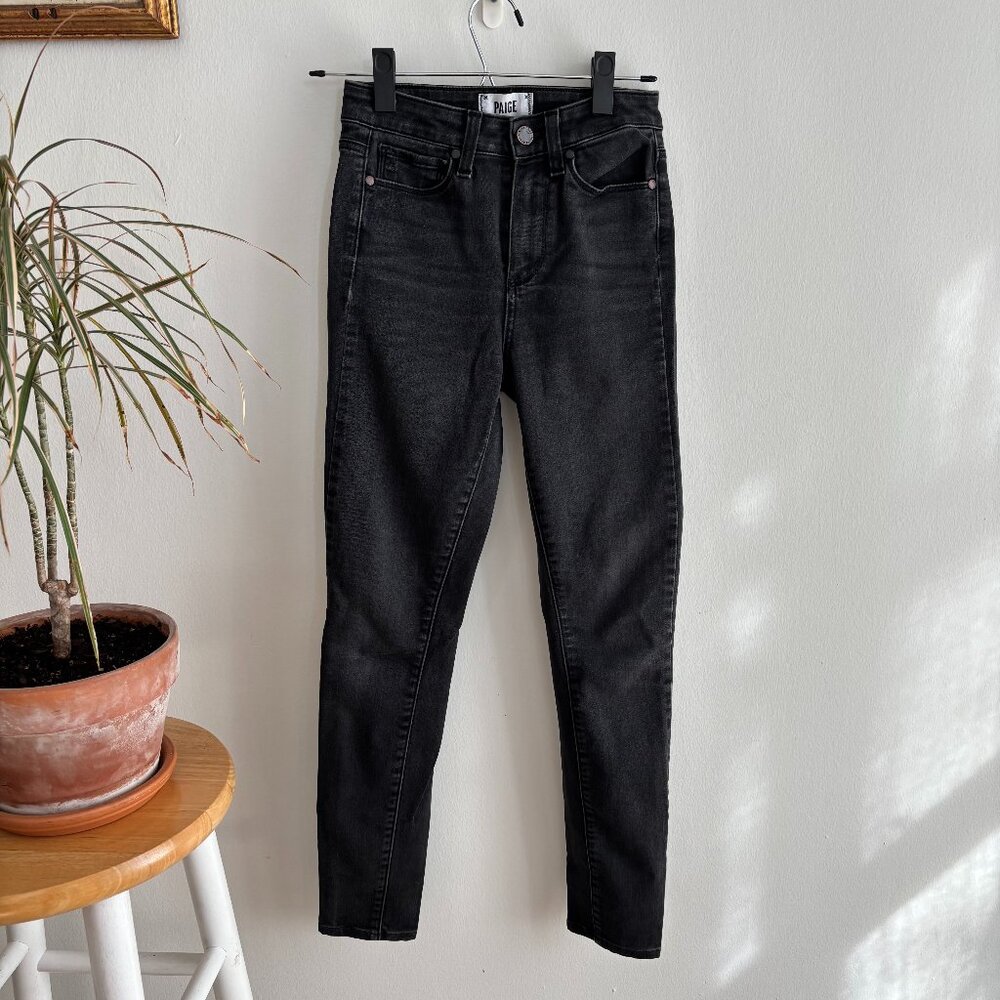 PAIGE margot high rise in dark grey wash